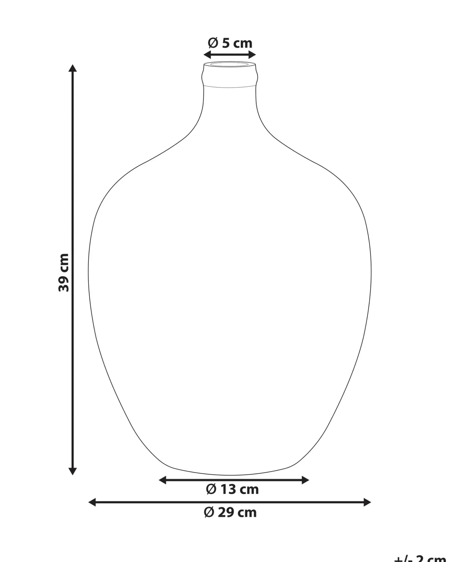 Vaso da fiori ROTI Vetro 39 cm Blu