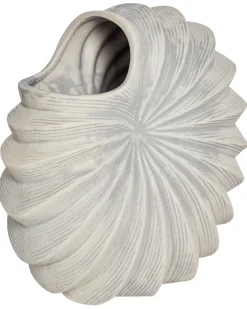 Vaso da fiori SCUP Gres porcellanato 28 cm Bianco sporco