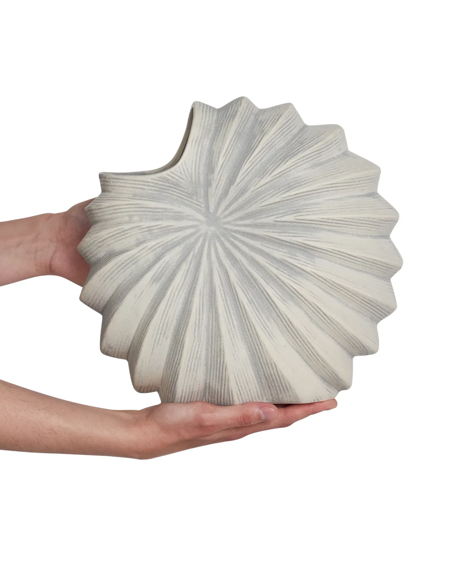 Vaso da fiori SCUP Gres porcellanato 28 cm Bianco sporco