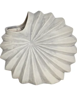 Vaso da fiori SCUP Gres porcellanato 28 cm Bianco sporco