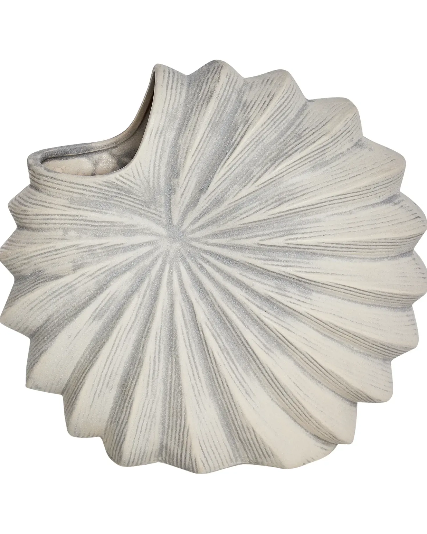 Vaso da fiori SCUP Gres porcellanato 28 cm Bianco sporco