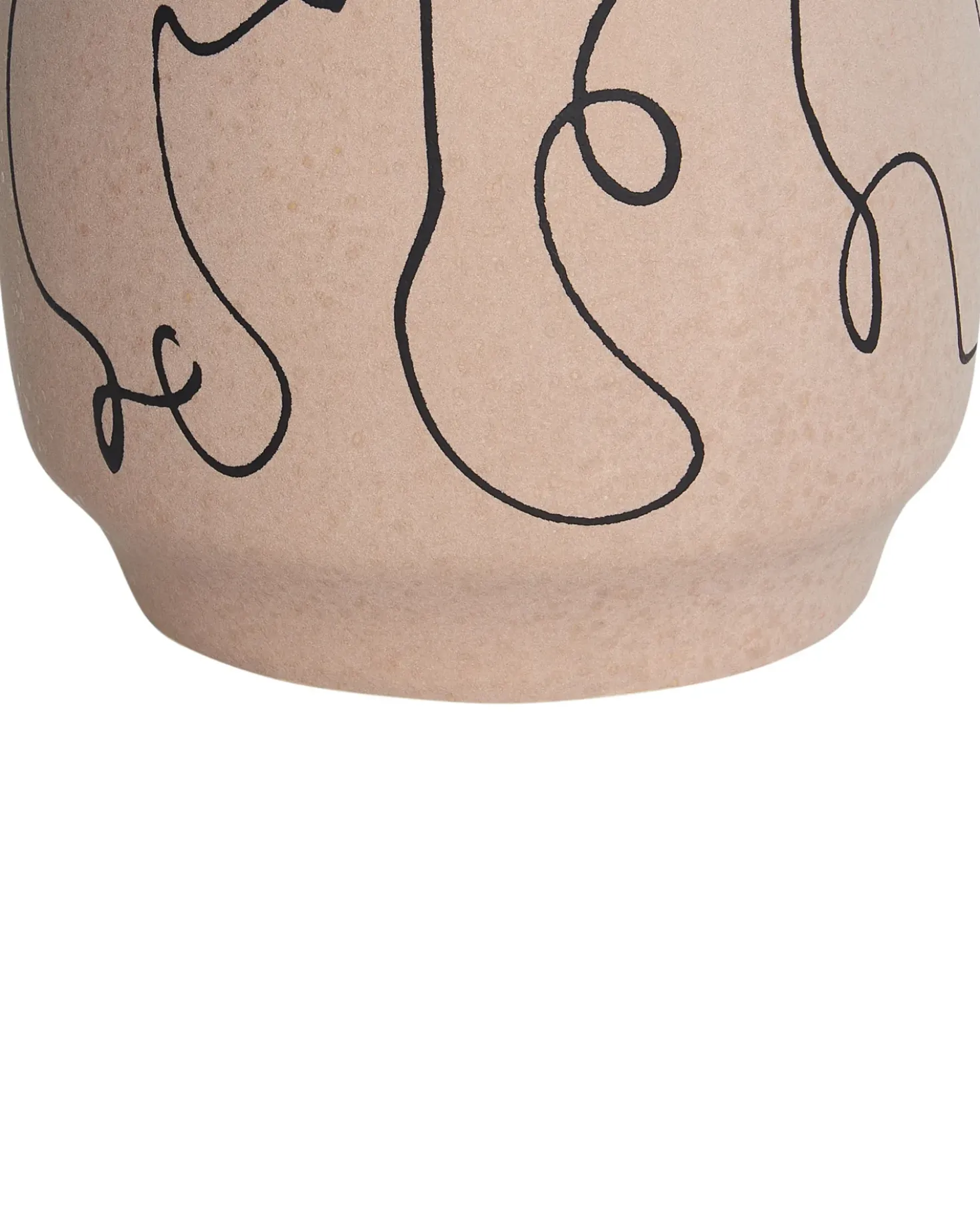 Vaso da fiori SKATE Gres porcellanato 20 cm Beige sabbia