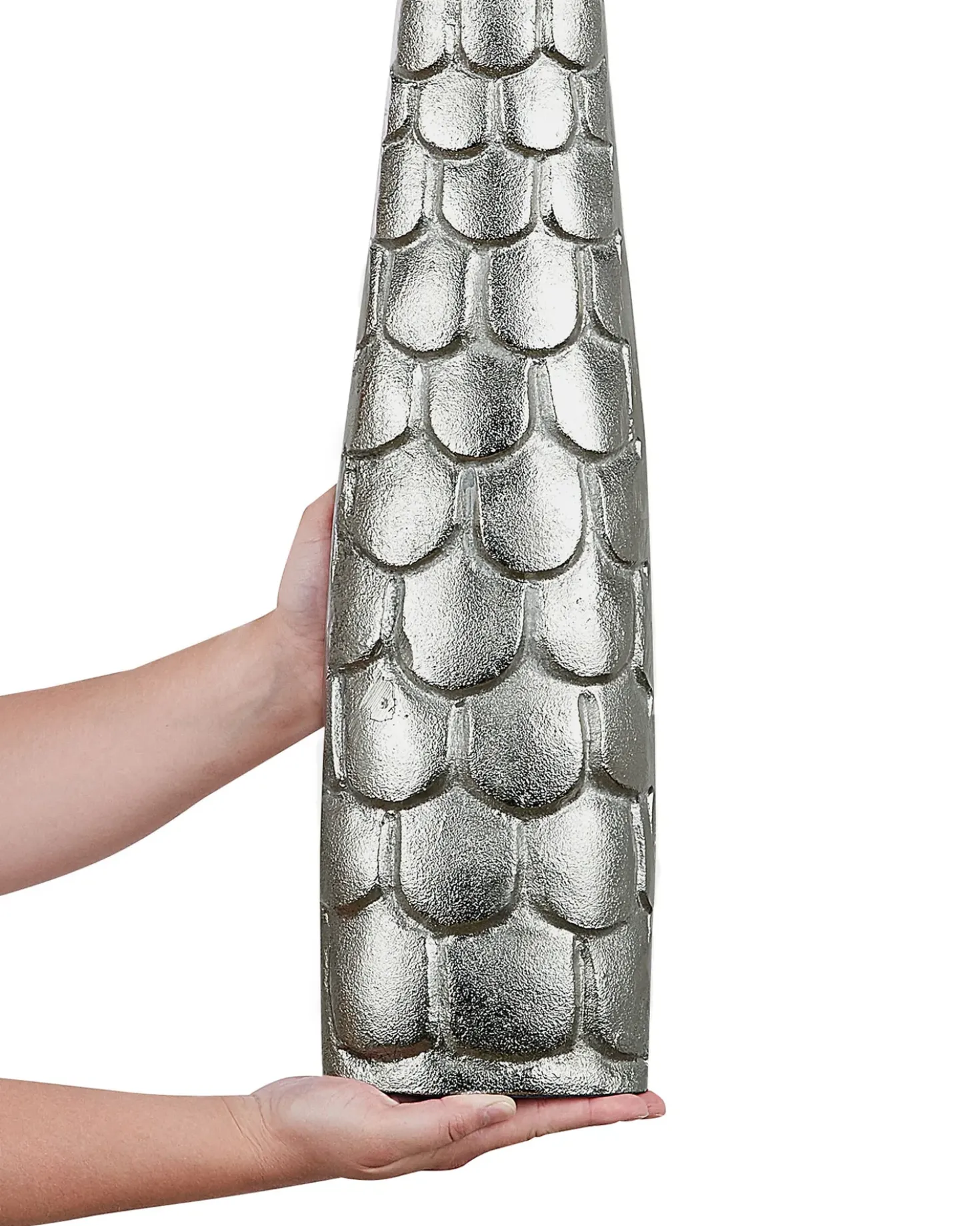 Vaso da fiori SUKHOTHAI Metallo 47 cm Argento