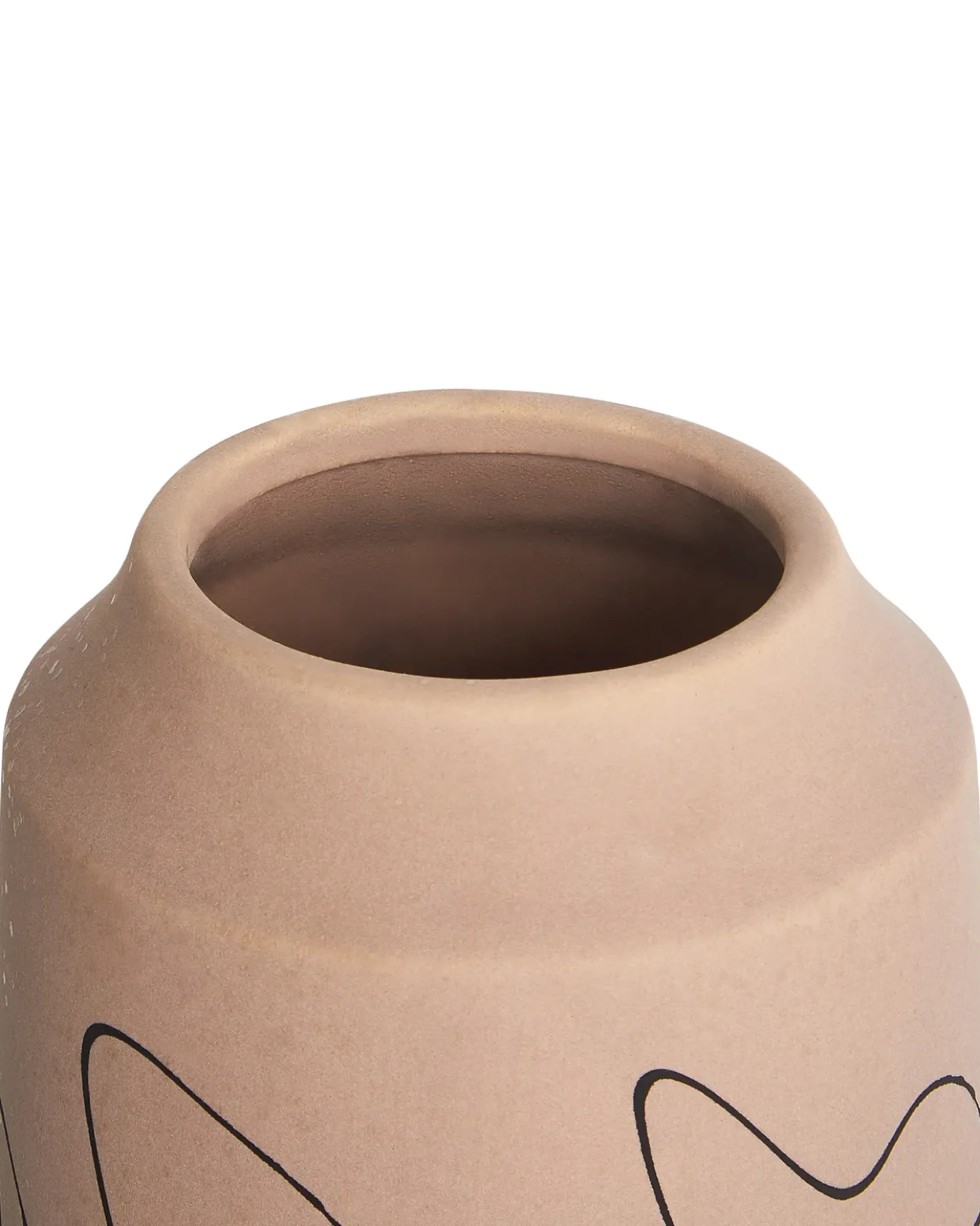 Vaso da fiori SUNFISH Gres porcellanato 33 cm Beige sabbia