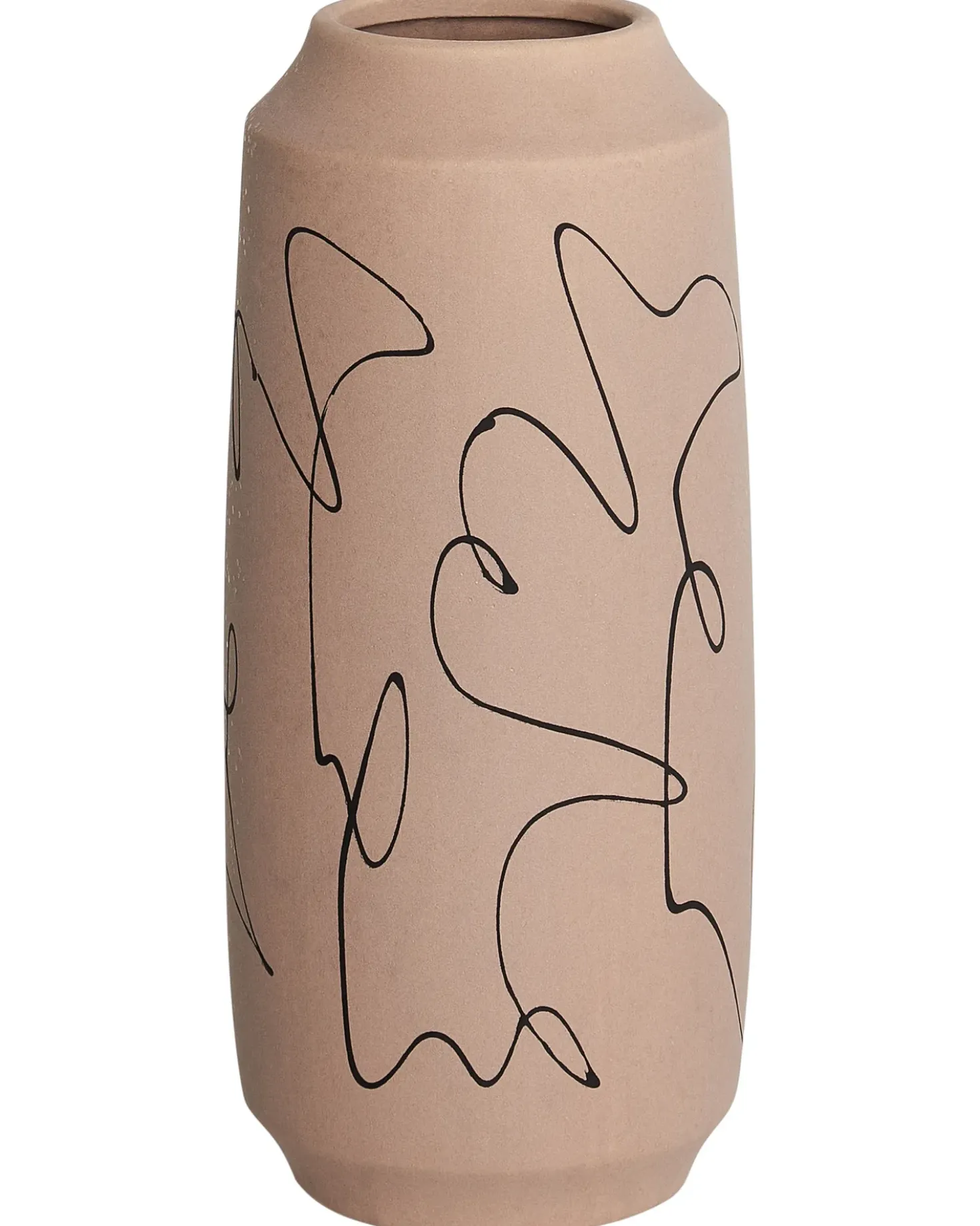 Vaso da fiori SUNFISH Gres porcellanato 33 cm Beige sabbia