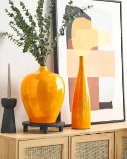 Vaso da fiori TERRASA Ceramica 37 cm Arancione