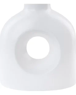 Vaso da fiori THEBES Ceramica 22 cm Bianco