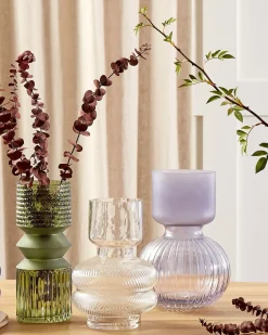 Vaso da fiori THETIDIO Vetro 26 cm Viola
