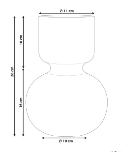Vaso da fiori THETIDIO Vetro 26 cm Viola