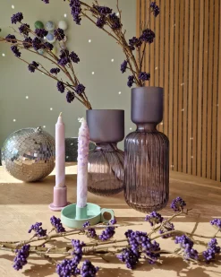 Vaso da fiori THETIDIO Vetro 26 cm Viola