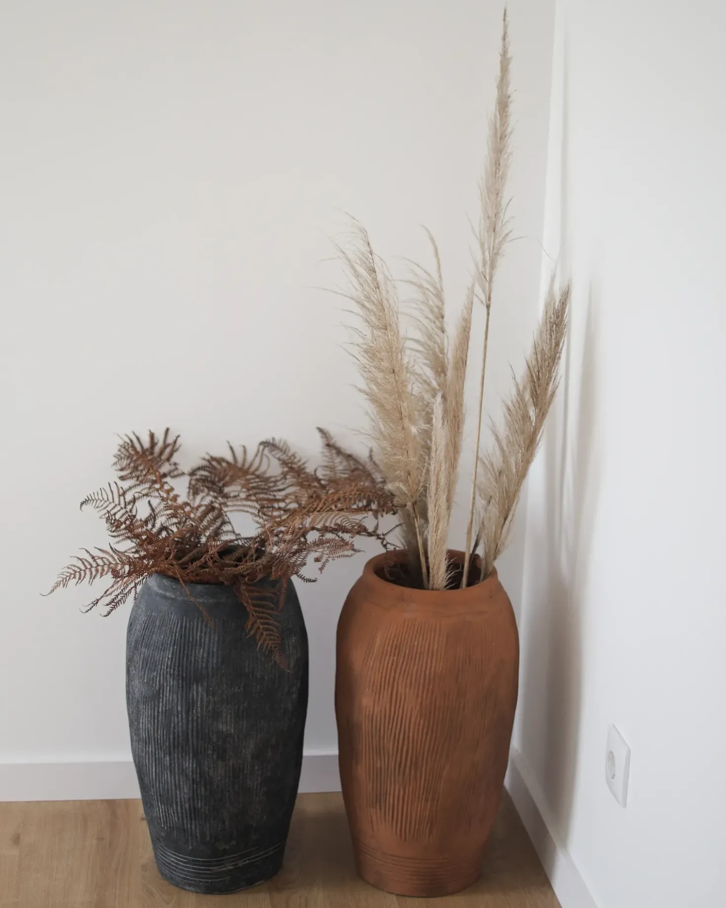 Vaso da fiori TRIKALA 50 cm Marrone chiaro