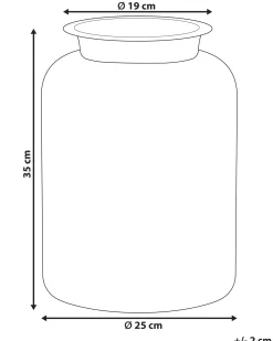 Vaso da fiori VINDALOO Vetro 35 cm Verde chiaro