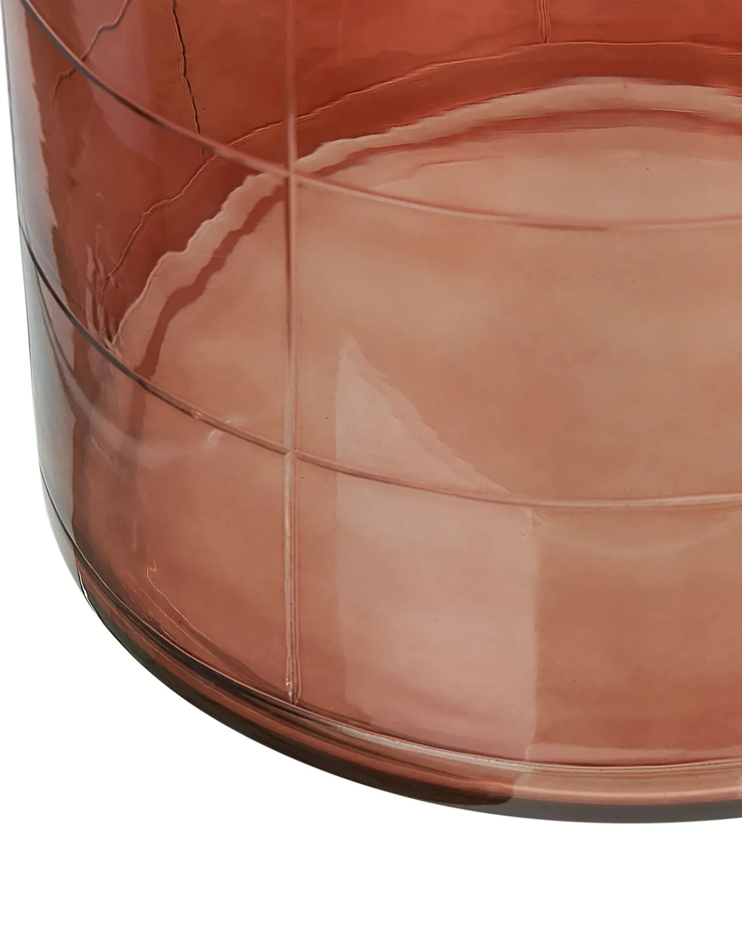 Vaso da fiori VINDALOO Vetro 35 cm Marrone dorato