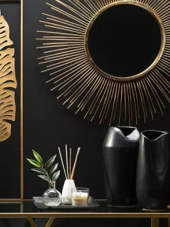 Vaso decorativo APAMEA Gres porcellanato 33 cm Nero