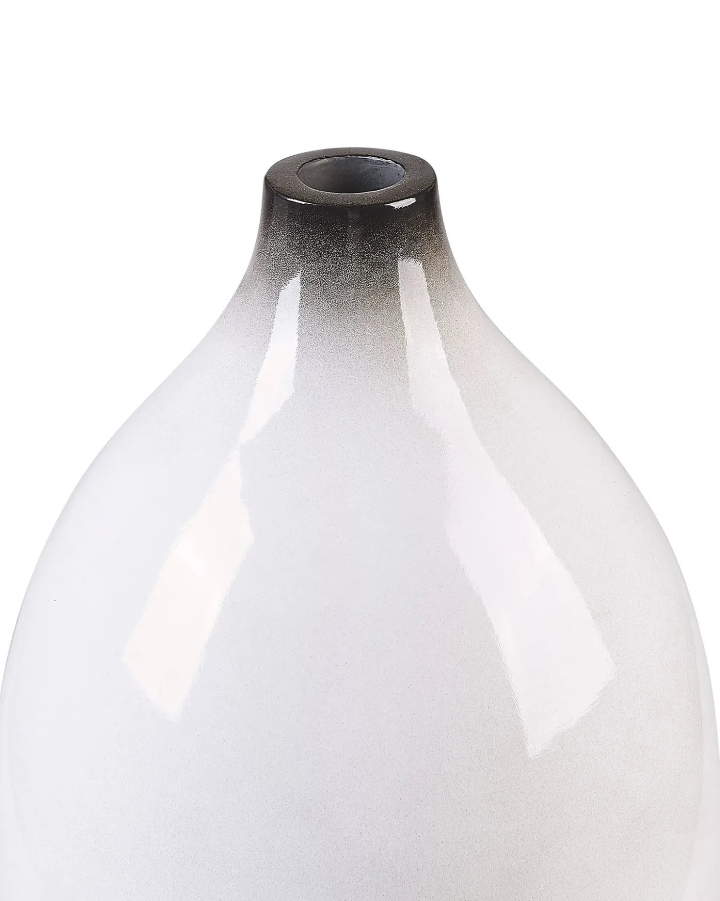 Vaso decorativo BAEZA Ceramica 46 cm Bianco