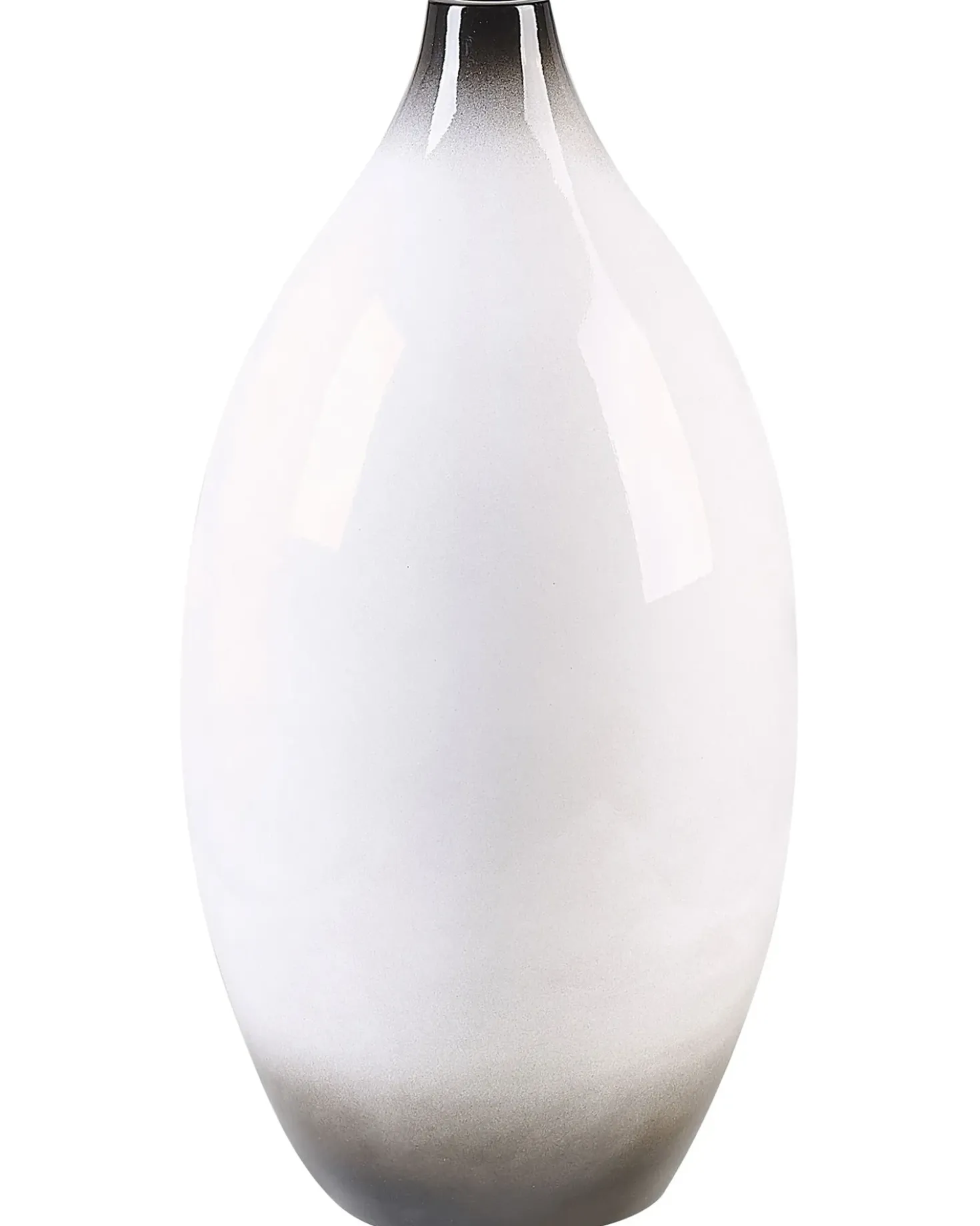Vaso decorativo BAEZA Ceramica 46 cm Bianco