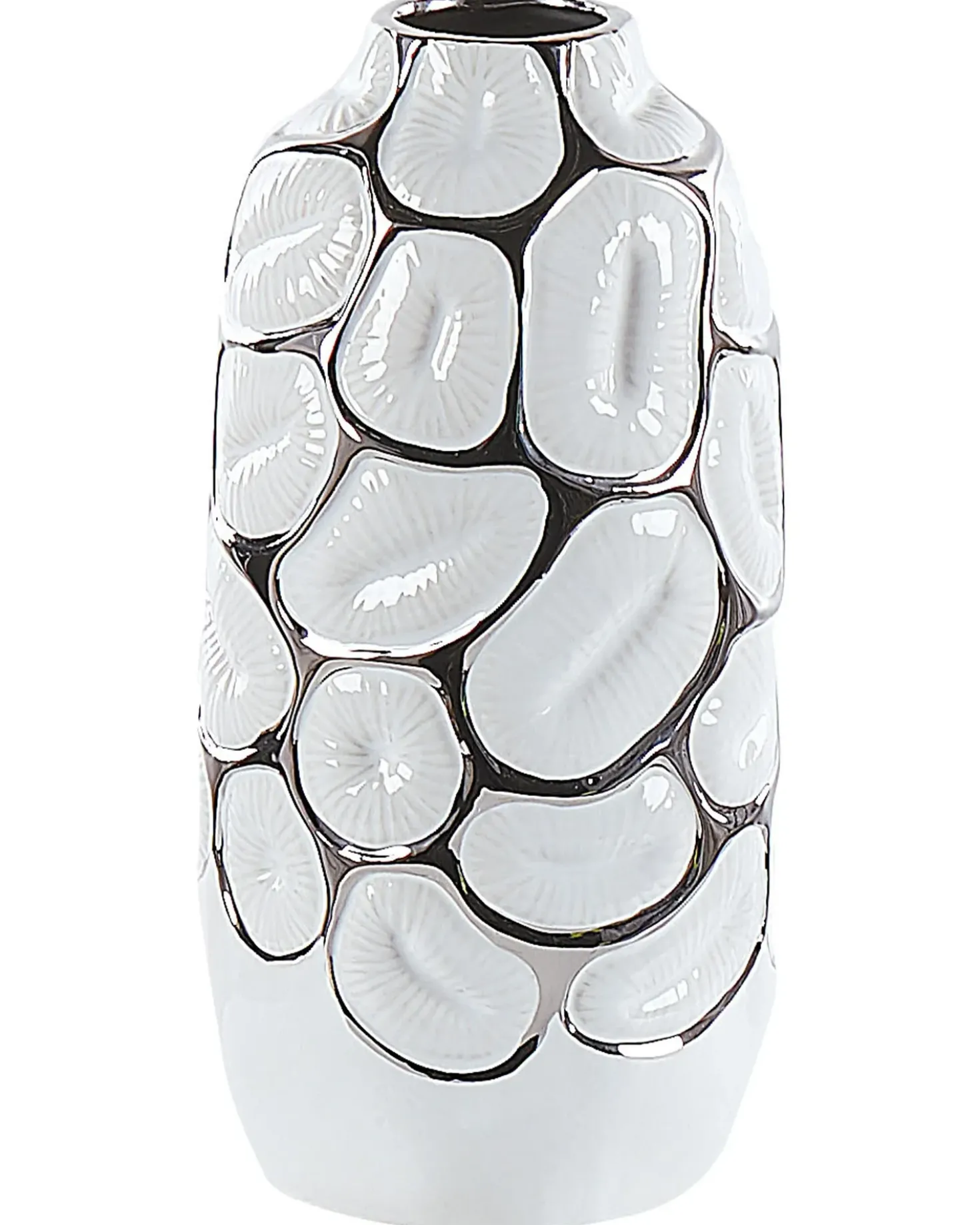 Vaso decorativo CENABUM Gres porcellanato 28 cm Bianco