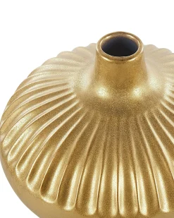 Vaso decorativo CERCEI Gres porcellanato 20 cm Oro