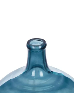 Vaso decorativo CHAPPATHI Vetro 31 cm Blu
