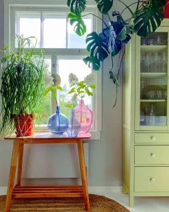 Vaso decorativo CHAPPATHI Vetro 31 cm Blu
