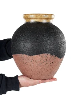 Vaso decorativo DAULIS Ceramica 31 cm Nero