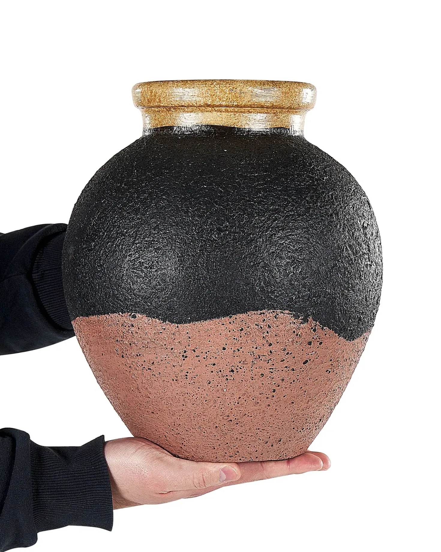 Vaso decorativo DAULIS Ceramica 31 cm Nero