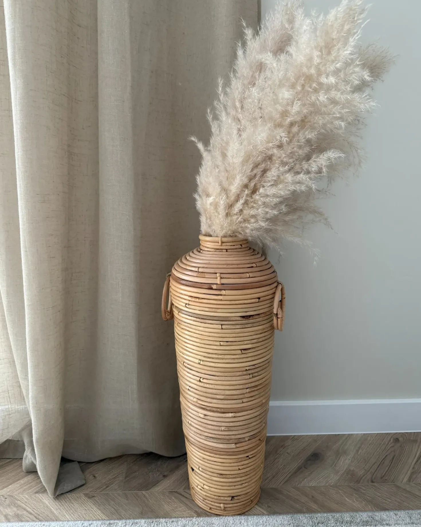 Vaso decorativo ELATIA Rattan 70 cm Naturale