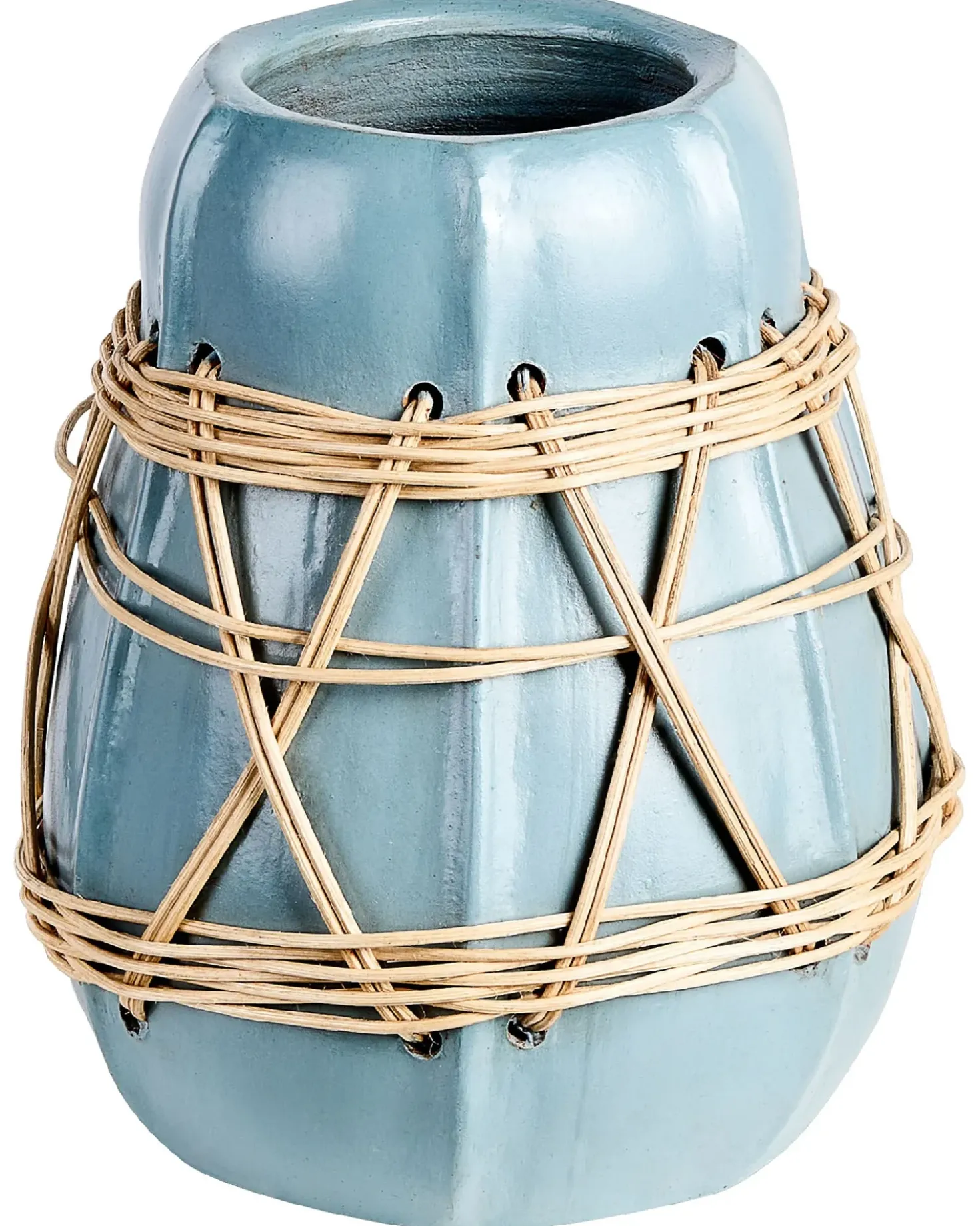 Vaso decorativo KAMERING Ceramica 27 cm Blu
