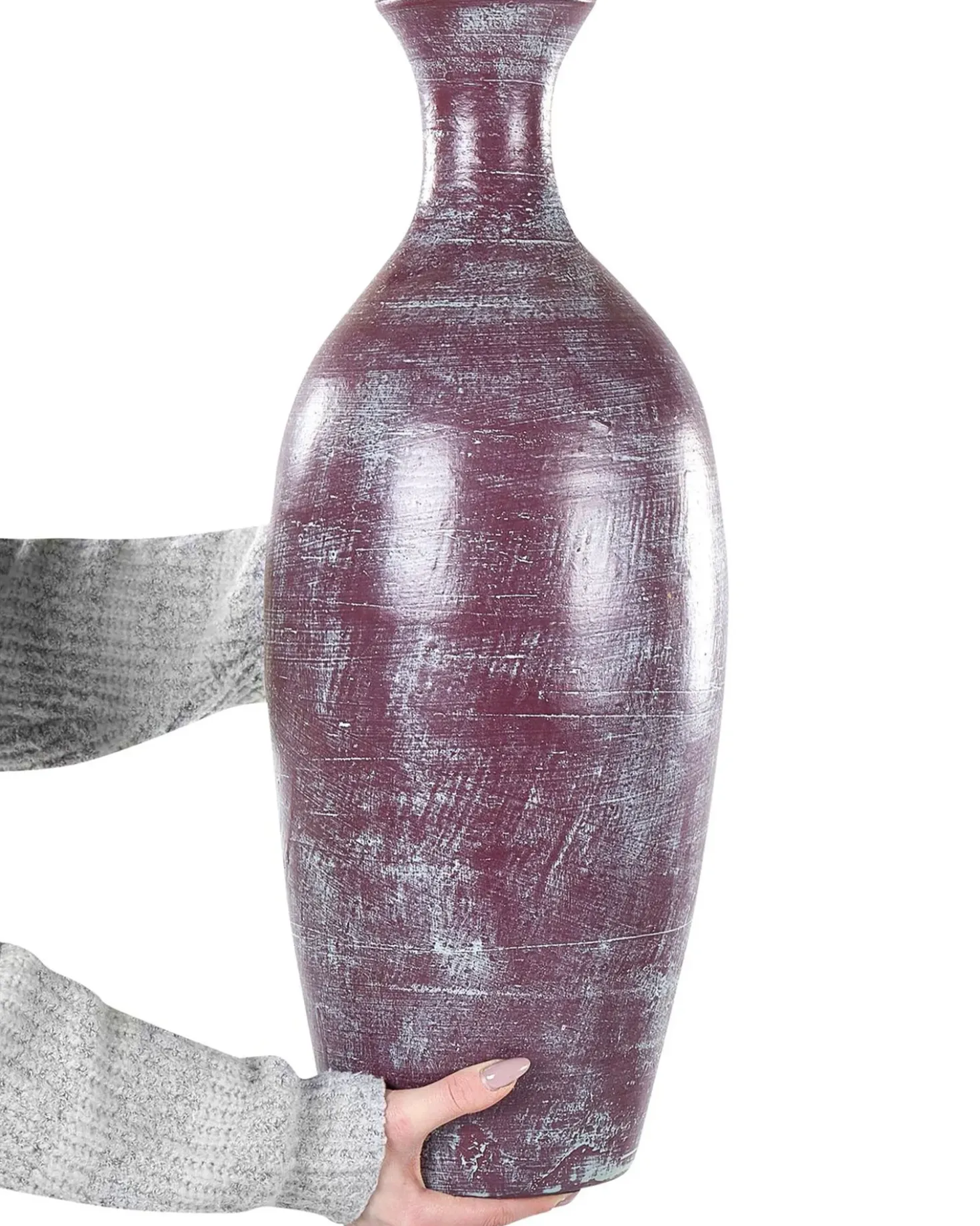 Vaso decorativo KARDIA Ceramica 57 cm Marrone