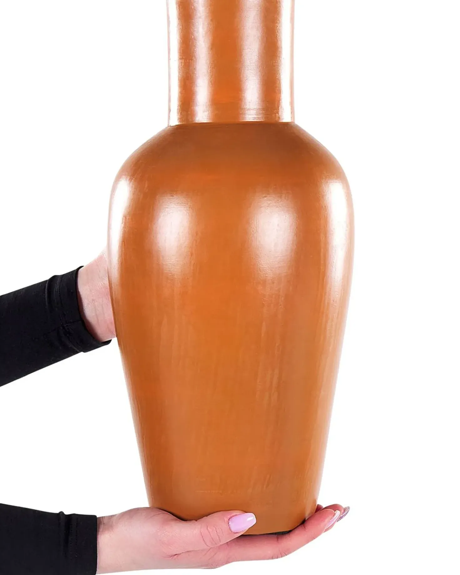 Vaso decorativo KARFI Ceramica 37 cm Arancione