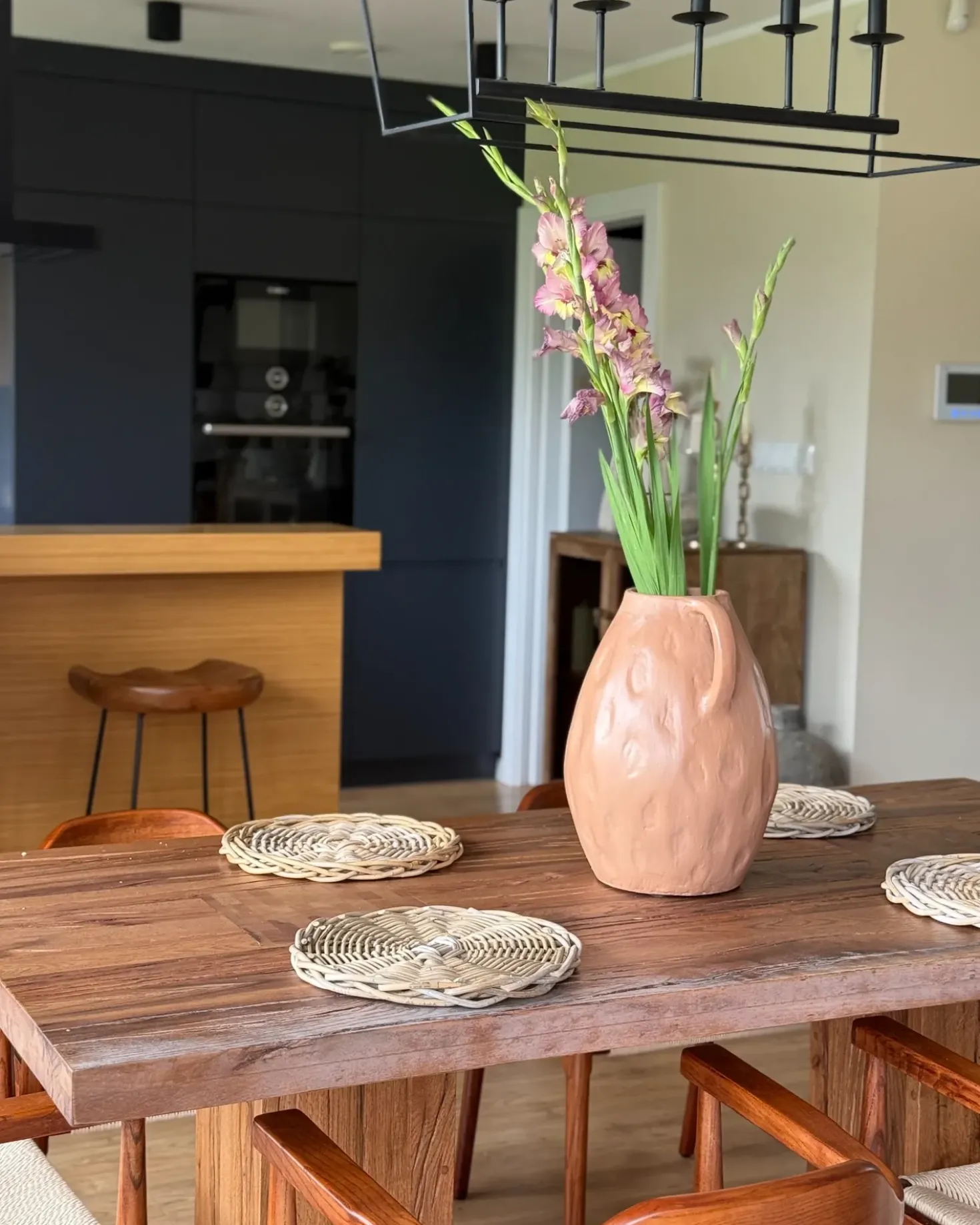 Vaso decorativo KULIM Ceramica 40 cm Beige sabbia