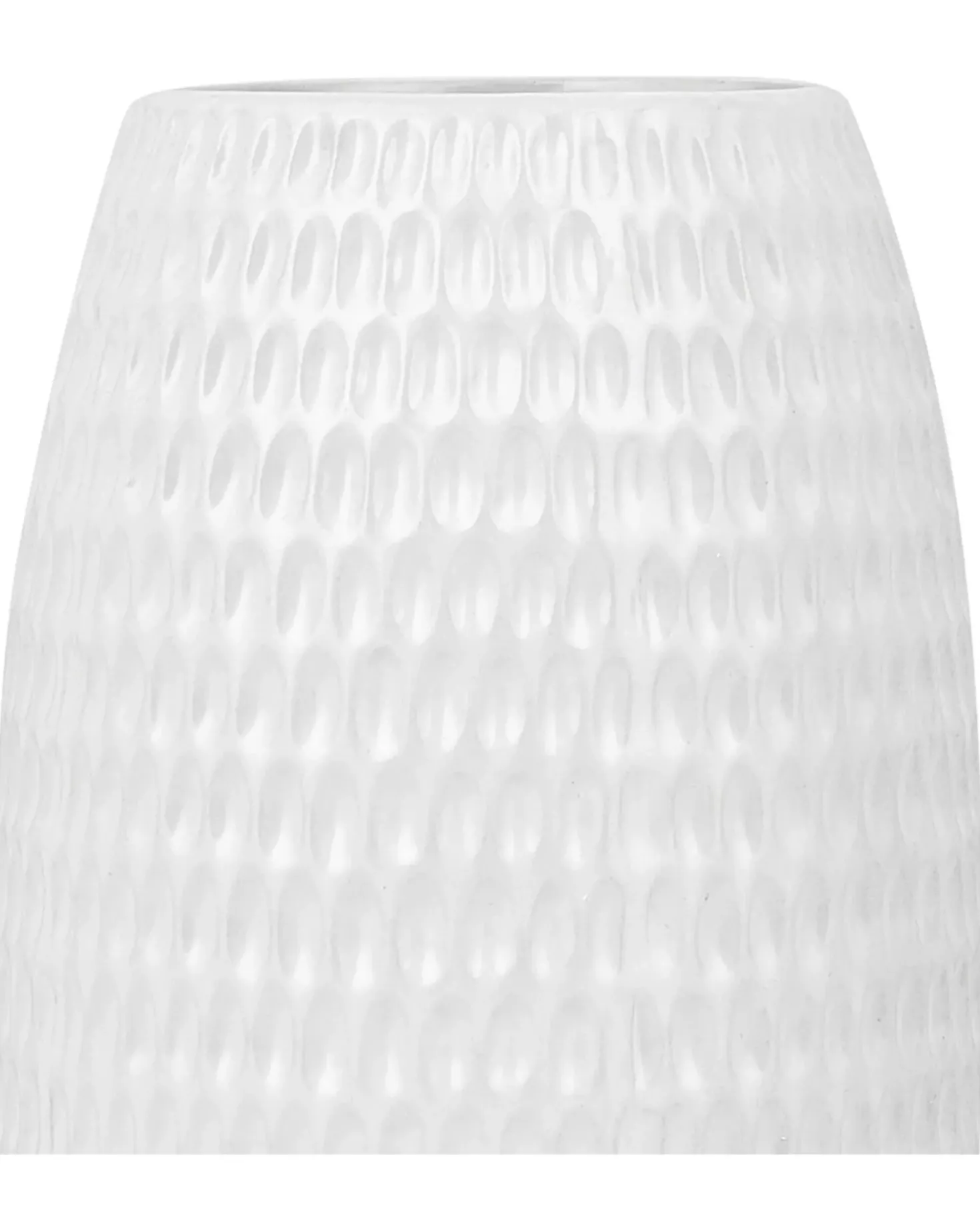 Vaso decorativo LINZI Gres porcellanato 25 cm Bianco