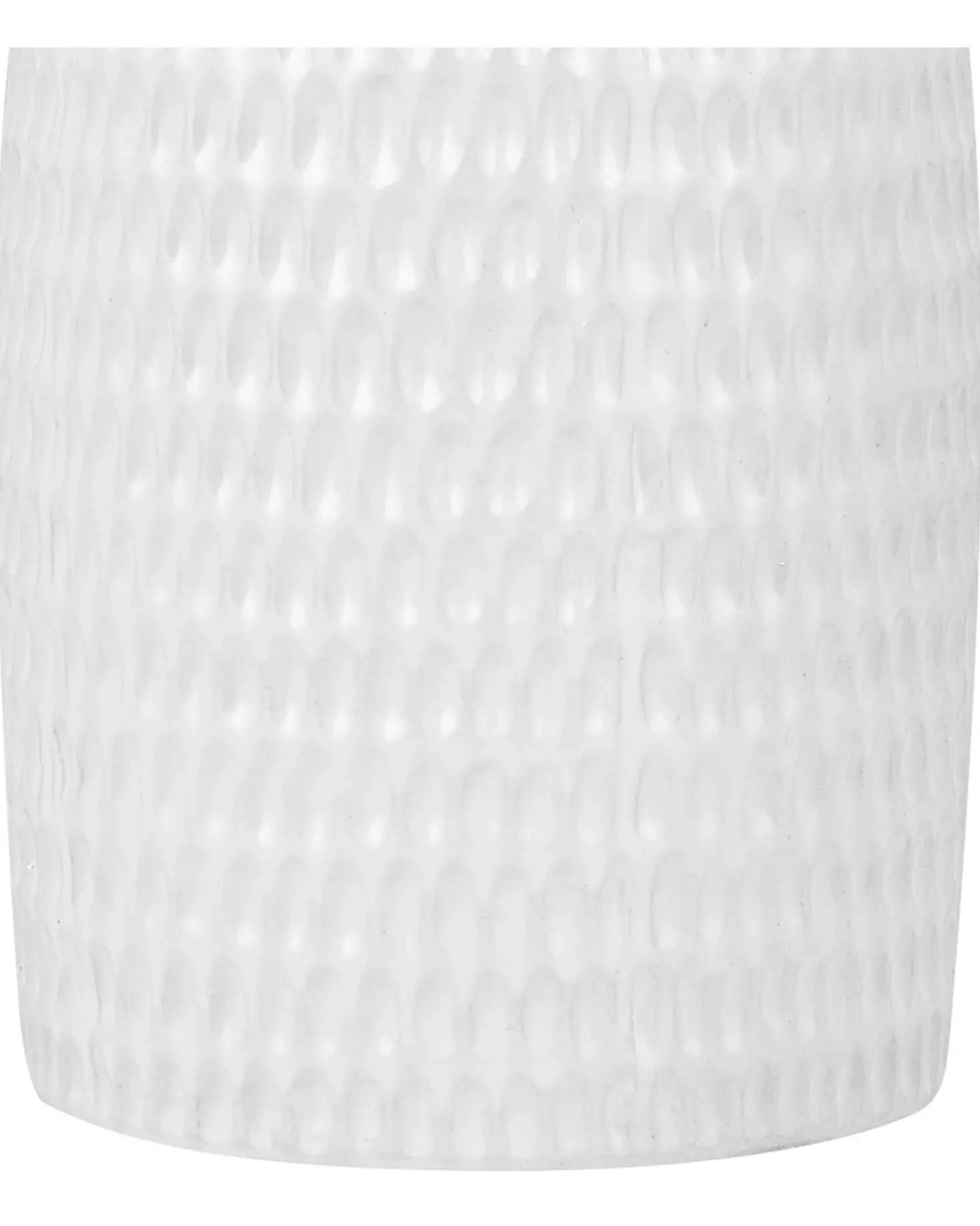 Vaso decorativo LINZI Gres porcellanato 25 cm Bianco