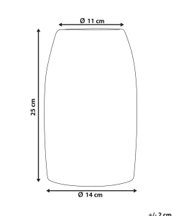 Vaso decorativo LINZI Gres porcellanato 25 cm Bianco