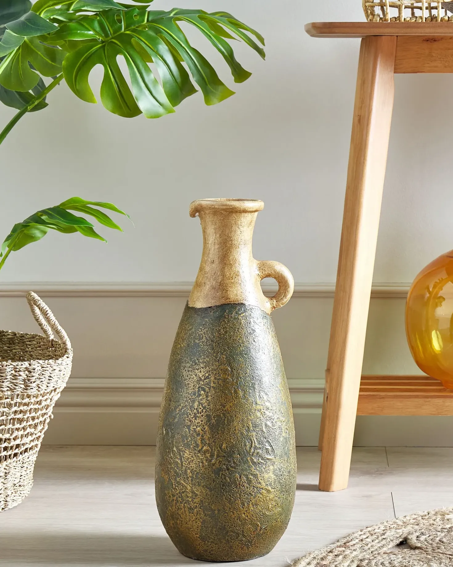 Vaso decorativo MARONEJA Ceramica 50 cm Verde