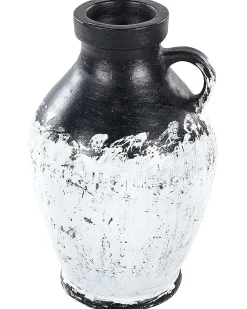 Vaso decorativo MASSALIA Ceramica 33 cm Bianco