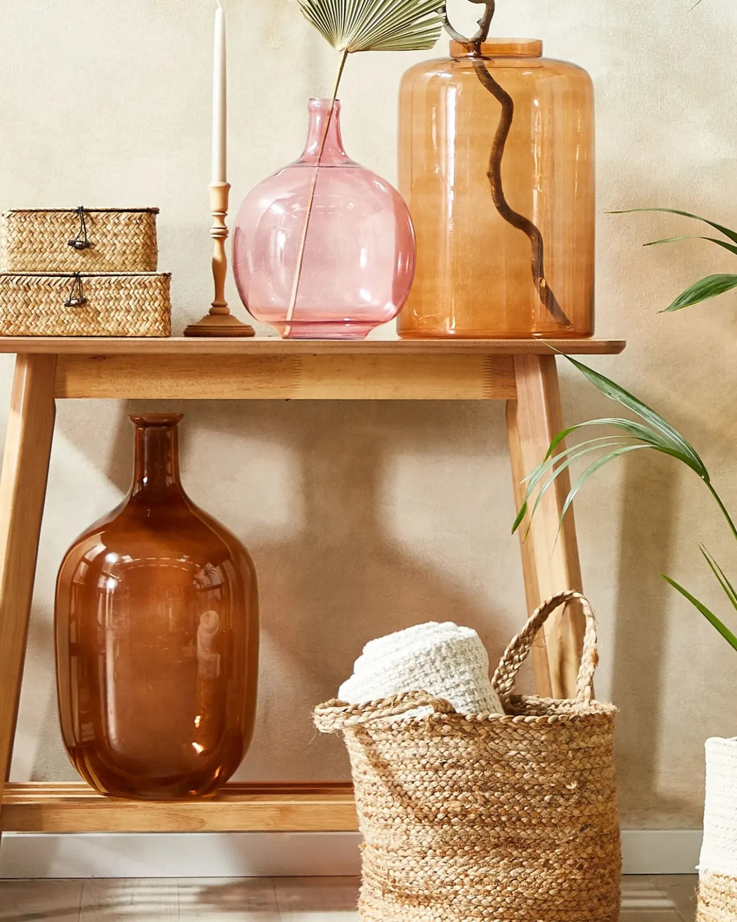 Vaso decorativo MIRCHI Vetro 41 cm Arancione
