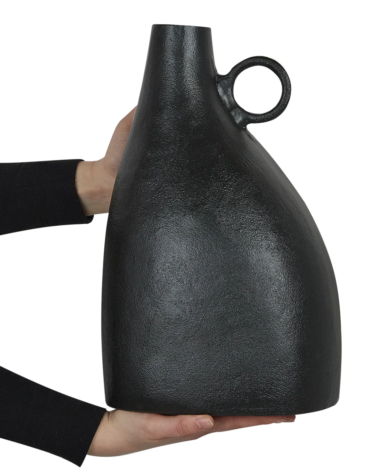 Vaso decorativo NARBADA Metallo 36 cm Nero
