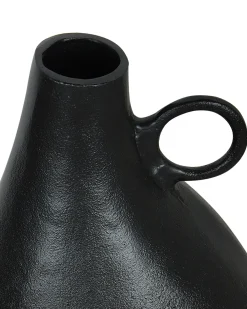 Vaso decorativo NARBADA Metallo 36 cm Nero