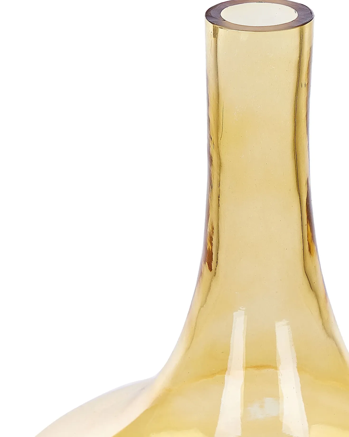 Vaso decorativo PANEER Vetro 30 cm Giallo