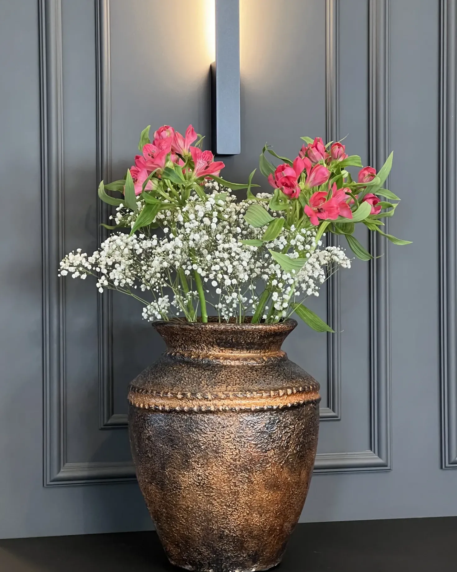Vaso decorativo PUCHONG Ceramica 40 cm Rame