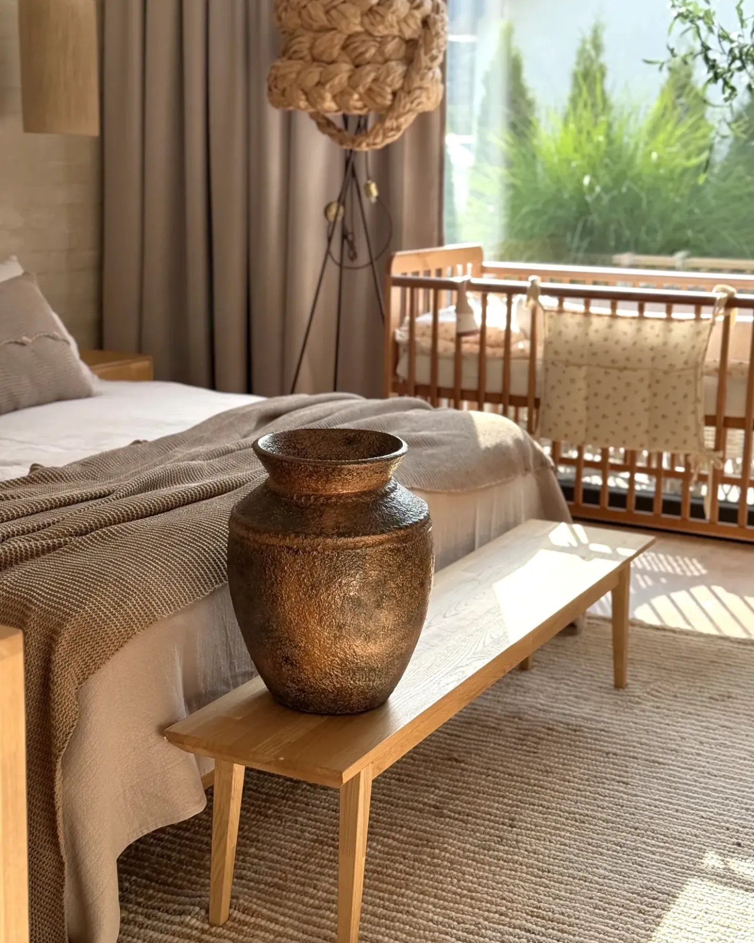 Vaso decorativo PUCHONG Ceramica 40 cm Rame