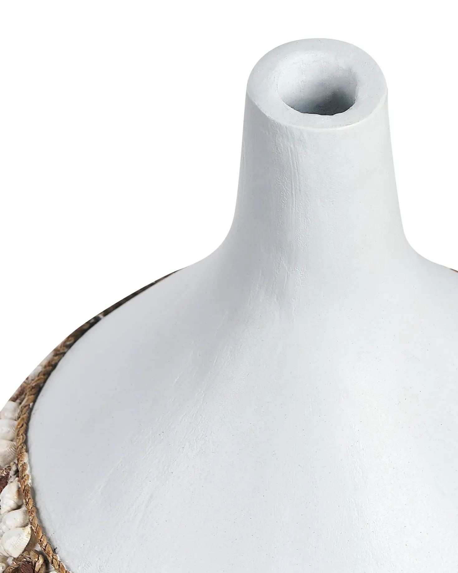 Vaso decorativo SIMPANG Ceramica 33 cm Bianco