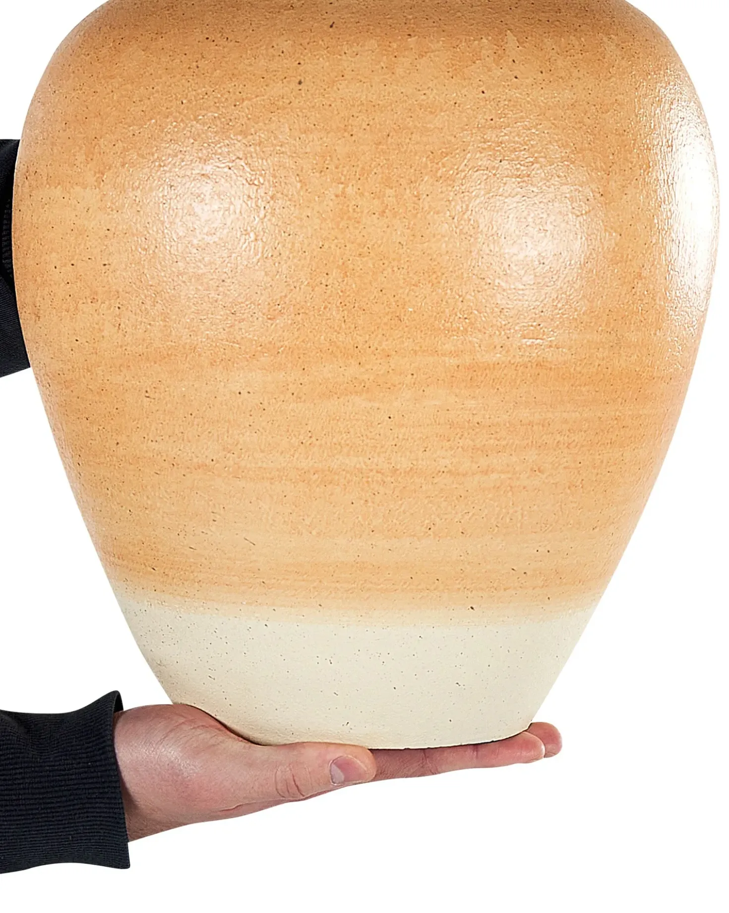 Vaso decorativo SKIONE Ceramica 34 cm Marrone chiaro