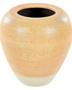 Vaso decorativo SKIONE Ceramica 34 cm Marrone chiaro