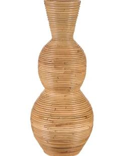 Vaso decorativo SYMI Rattan 70 cm Naturale