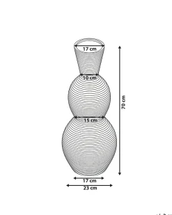Vaso decorativo SYMI Rattan 70 cm Naturale