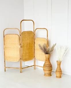 Vaso decorativo TRINISA Rattan 50 cm Naturale