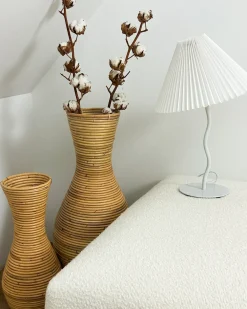 Vaso decorativo TRINISA Rattan 50 cm Naturale