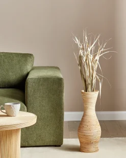 Vaso decorativo TRINISA Rattan 50 cm Naturale